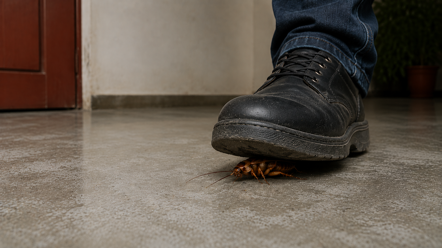 Home interior at risk of pest infestation